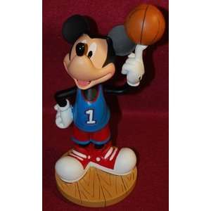  Disney Park Mickey Mouse Basketball Bobblehead Figurine 