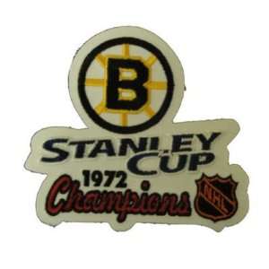  BOSTON BRUINS 1972 NHL STANLEY CUP CHAMPS LOGO PATCH 