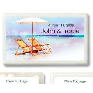 Wedding Favors Beach Chairs Design Personalized Mint Container Favors 