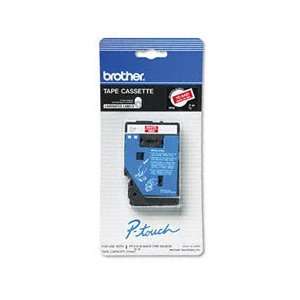 Brother Ptouch TC Tape Cartridge for P Touch Labelers, 3/8w, White on 