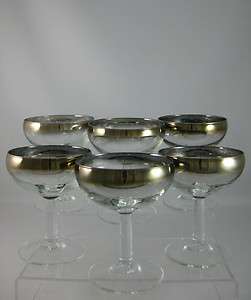 Mad Men Dorothy Thorpe Silver Fade Champagne Glasses  