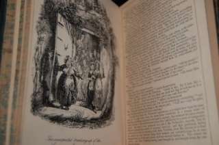 THE PICKWICK CLUB BY CHARLES DICKENS   ILLUSTRATED   LEATHER   1869 