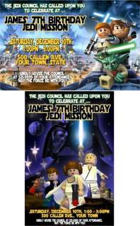 Lego, Star Wars Clone Wars Birthday Party Invitations  