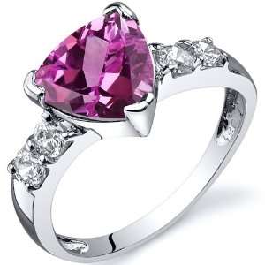  Solitaire Style 2.50 carats Pink Sapphire Cubic Zirconia 