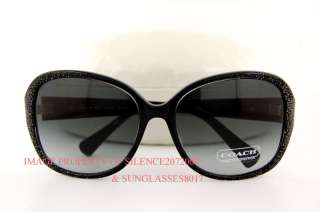 Brand New COACH Sunglasses S2055 BLACK GLITTER 100% Authentic 