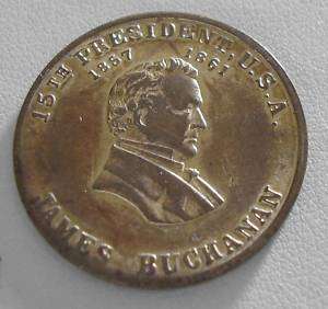 Old Buck Commemorative Coin PRESIDENT JAMES BUCHANAN  