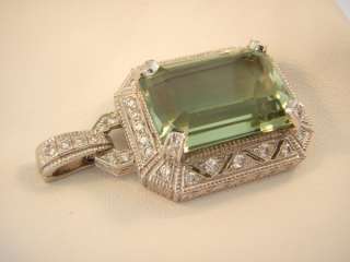 Judith Ripka Estate Diamond 18K White GOLD Enhancer  