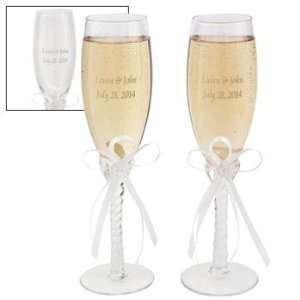  Wedding Glass Flute Set   Tableware & Champagne & Shot Glasses 
