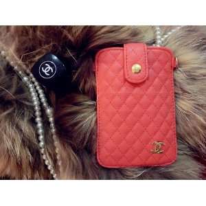  Luxury Designer Chanel Bag Fashion Style Red Color Leather 