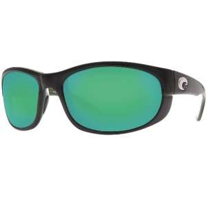 Costa Del Mar Howler Polarized Sunglasses Black Green/Green Mirror New 