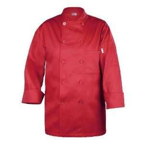  Chef Works REPC Red, Nantes Basic Chef Coat, Red, X Large 