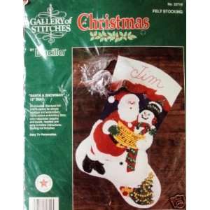   & Snowman Felt Christmas Stocking Kit Train Arts, Crafts & Sewing