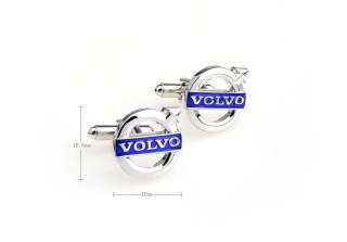 pair of Volvo Logo Emblem Badge Cufflinks  
