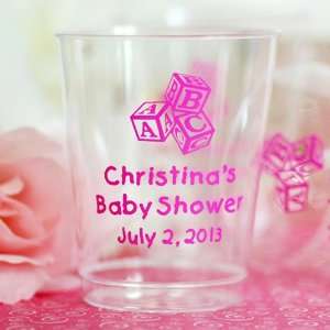   : Personalized Clear Plastic Baby Shower Cups: Health & Personal Care