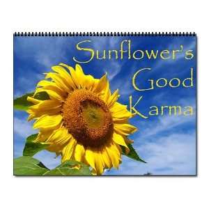   Good Karma Sunflowers Wall Calendar by  