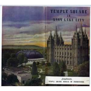  Temple Square in Salt Lake City 1950s Illustrated Booklet 