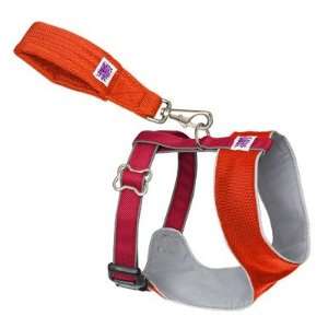 Mutt Gear Dog Comfort Harness in Orange and Red Size See Chart Below 