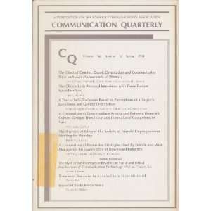  Communication Quarterly (Volume 36, Number 2, Spring 1988 