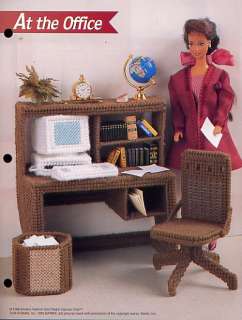 AT THE OFFICE DOLL FURNITURE DESK,COMPUTER, CHAIR & MOR  