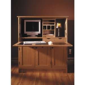 Home Office Hideaway Computer Desk able Woodworking Plan 