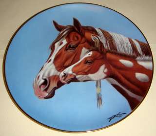 Derk Hansen Heritage Of Horses MORN GREETING Plate Bx+COA  