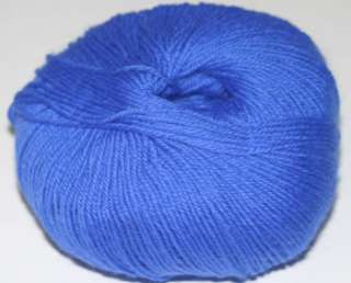 This auction is for a vibrant royal blue soft 100% wool yarn   not 