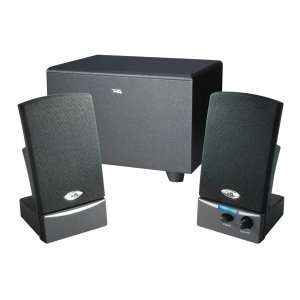 Cyber Acoustics CA 3001 Amplified Speaker System. OEM BLK 3 PC 