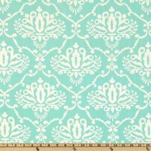   Leanika Damask Turquoise Fabric By The Yard Arts, Crafts & Sewing