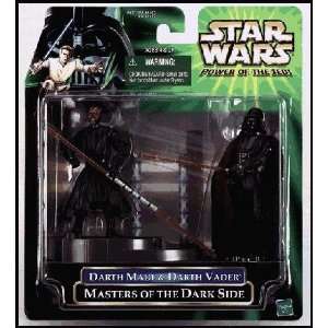   Dark Side action figure set of Darth Maul and Darth Vader Toys