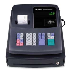Sharp Xea106 Electronic Cash Register 80 Plus Drum Printer black 