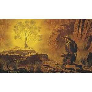  Arnold Friberg   Moses and the Burning Bush Artists Proof 