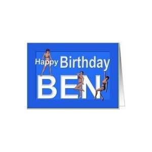  Bens Birthday Pin Up Girls, Blue Card Health & Personal 