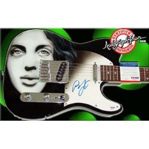 Billy Joel Autographed Signed Piano Man Guitar & Proof PSA