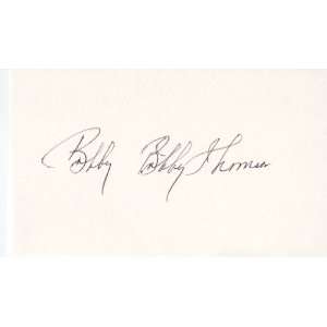 Bobby Thomson Autographed Signature Card
