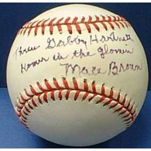  Mace Brown Autographed Baseball