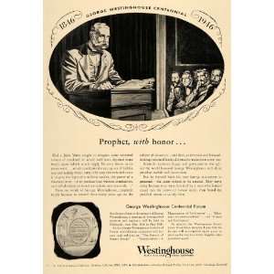  1946 Ad George Westinghouse Centennial Forum Electrical 