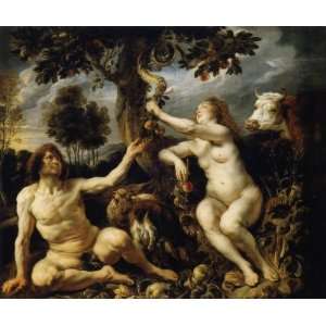 FRAMED oil paintings   Jacob Jordaens   24 x 20 inches   The Fall of 