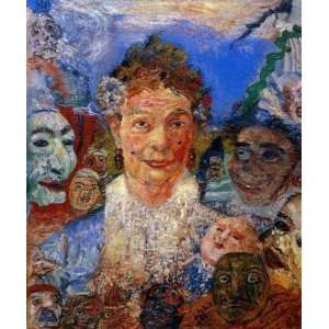  Hand Made Oil Reproduction   James Ensor   32 x 38 inches 