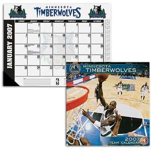  Timberwolves John F Turner NBA Wall Desk Calendar Sports 