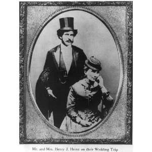  Henry John Heinz,1844 1919,wife,Wedding Trip,Heinz Co 