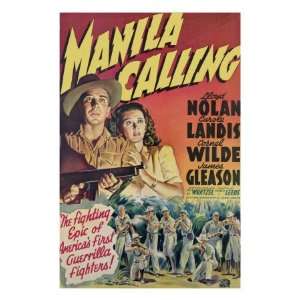 Manila Calling, from Left, Lloyd Nolan, Carole Landis, 1942 Premium 