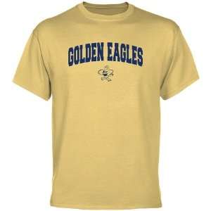 Oral Roberts Golden Eagles Light Gold Logo Arch T shirt