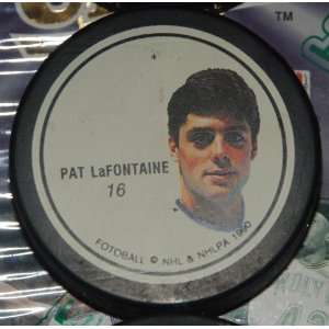  1990 Pat LaFontaine New York Islanders Photo Puck 
