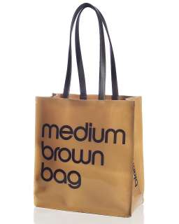  Medium Brown Bag Patent Tote  