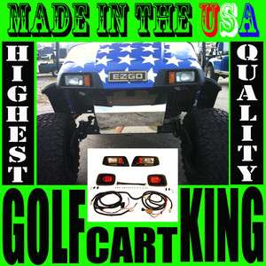 NEW EZGO TXT Golf Cart Headlight   LED Tail Light Kit  