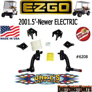 EZGO ELECTRIC Golf Cart 2001 Newer JAKES 6 Spindle LIFT KIT #6208 
