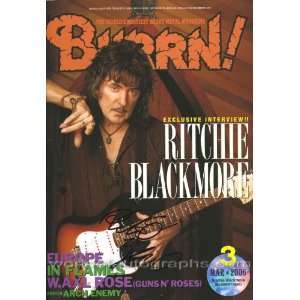 Ritchie Blackmore Rainbow Signed Magazine Certified
