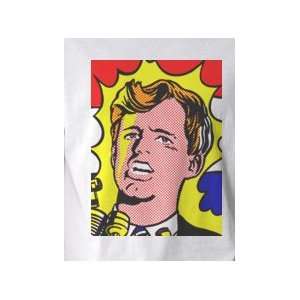 Robert f Kennedy RFK Roy Lichtenstein Pop Art Graphic T shirt (Mens 