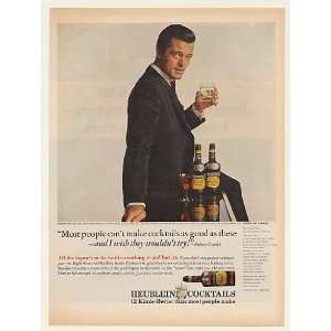  1965 Robert Goulet Heublein Cocktails Photo Print Ad 