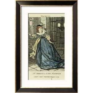 Sarah Siddons (1755 1831) as Lady Macbeth, 19th Century Framed Art 